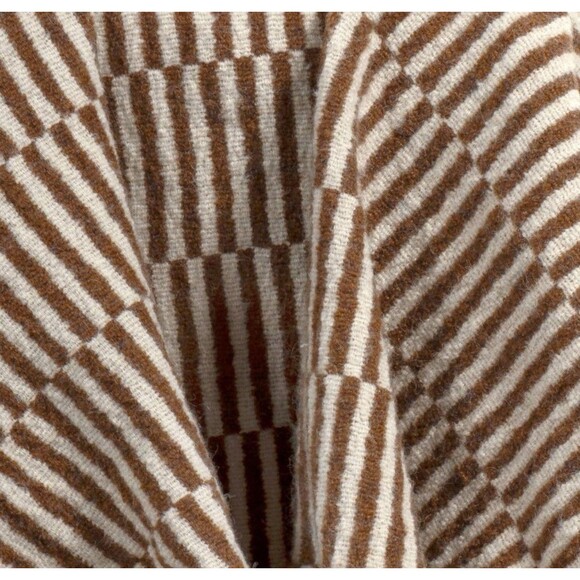 50''x60'' Oversized Woven Linework Throw Blanket Dark Camel/Cream - Threshold - Picture 5 of 8